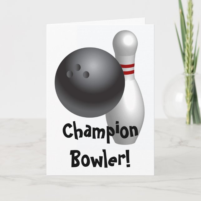 Bowling Fathers Day Card (Front)