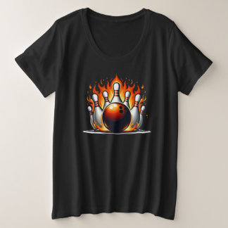 Bowling Fire Plus Size T-Shirt