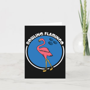 Bowling Flamingo Card