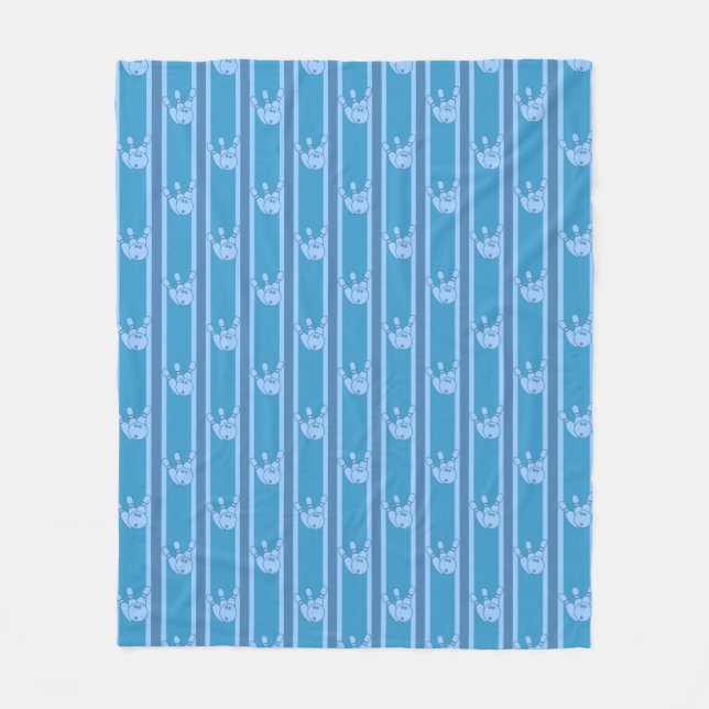 Bowling Fleece Blanket (Front)