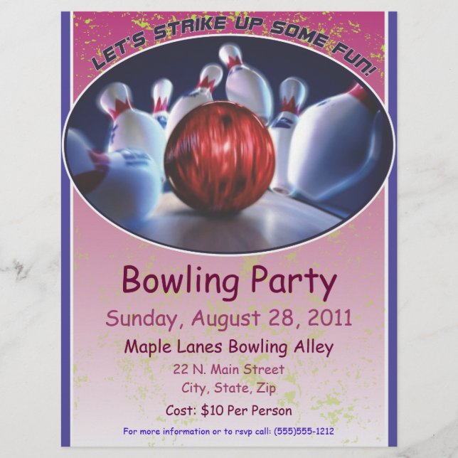Bowling Flyer (Front)