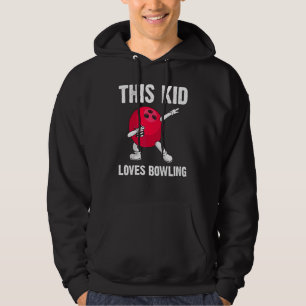 Bowling For Kids Girls Boys Bowler Game Lane Play Hoodie