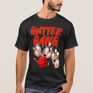 Bowling For Men Women Cool Gutter Gang Bowlers T-Shirt
