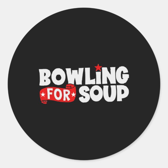 Bowling For Soup Funny  Classic Round Sticker (Front)