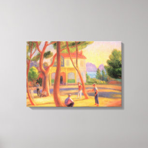 Bowling Game at La Ciotat in the South of France Canvas Print