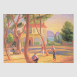Bowling Game at La Ciotat in the South of France Tissue Paper
