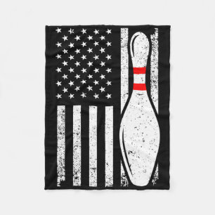 Bowling Gift Bowler Accessories Bowling Team Stuff Fleece Blanket
