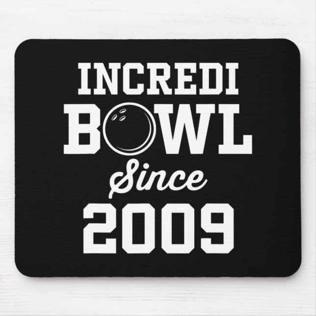 Bowling Gift for 13 Year Old Bowler 2009 13th Birt Mouse Pad (Front)