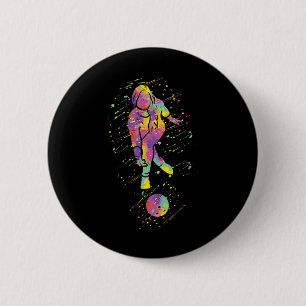 Bowling Girl 6 Cm Round Badge