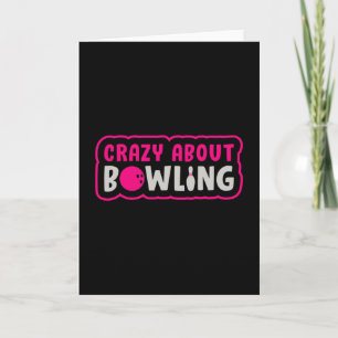 Bowling Girl Princess Queen Bowler Bowl Funny Gift Card