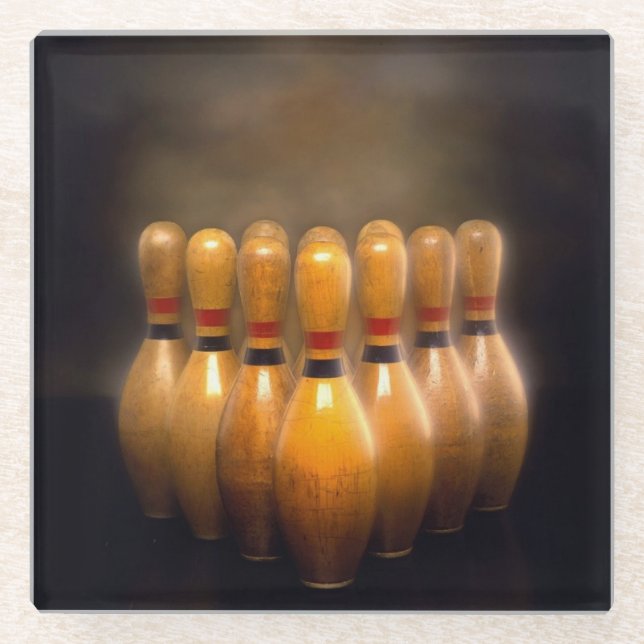 Bowling Glass Coaster (Front)