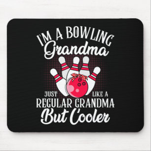 Bowling Grandma Funny Novelty Tee For Bowling Fami Mouse Pad