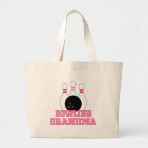 Bowling Grandma Gift Large Tote Bag