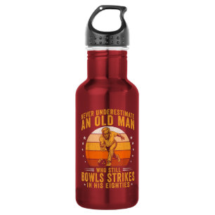 Bowling Grandpa 80th Birthday 532 Ml Water Bottle