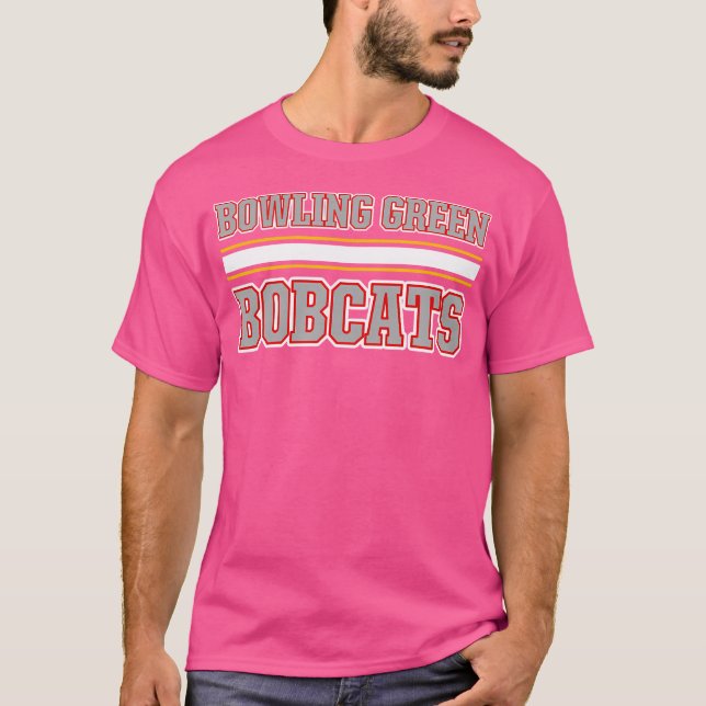 Bowling Green Bobcats Horizontal Stripes T-Shirt (Front)