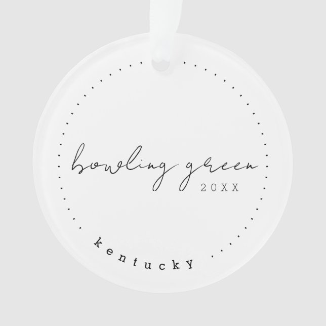 Bowling Green, Kentucky KY Travel United States Ornament (Front)