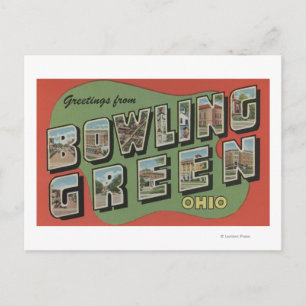 Bowling Green, Ohio - Large Letter Scenes Postcard