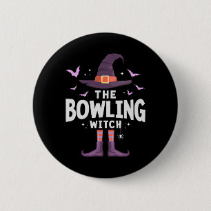 Bowling Halloween Witch Matching Costume  6 Cm Round Badge