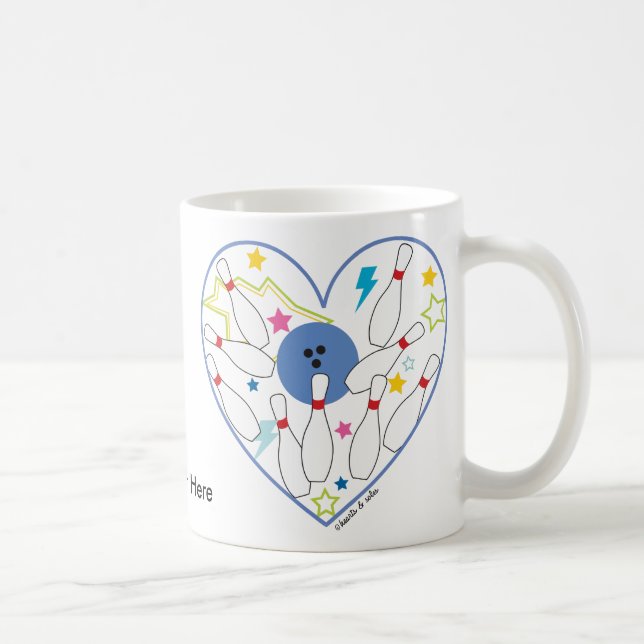 Bowling Heart Mug (Right)