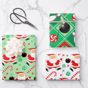 Bowling Holiday Gift Wrapping Paper