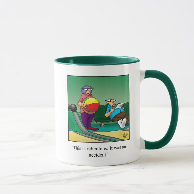 Bowling Humour Mug Gift (Right)