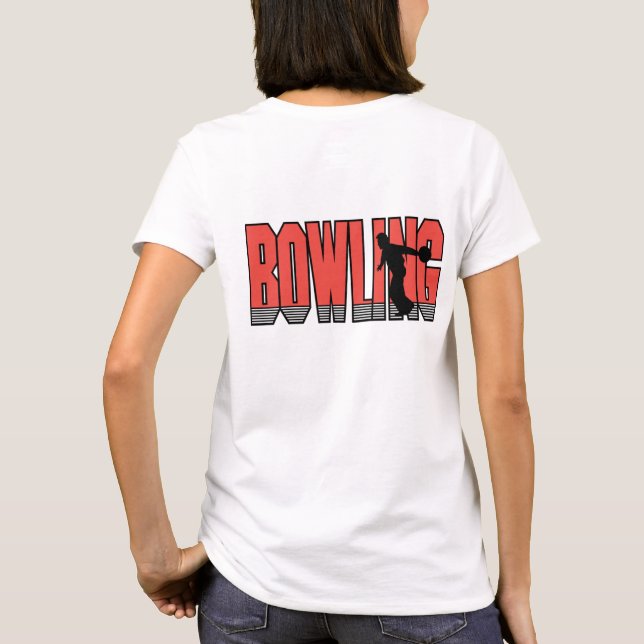 Bowling in Red T-Shirt (Back)