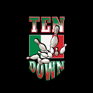 BOWLING ITALY LEAGUE TEAM STRIKE SPARE T-Shirt