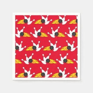 Bowling Kids Birthday Party Cute Sports Napkin