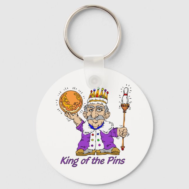 Bowling: King Of The Pins Key Ring (Front)