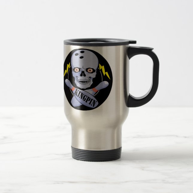 Bowling Kingpin Travel Mug (Right)