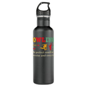 Bowling lover DAD retro vintage funny bowler gifts 710 Ml Water Bottle