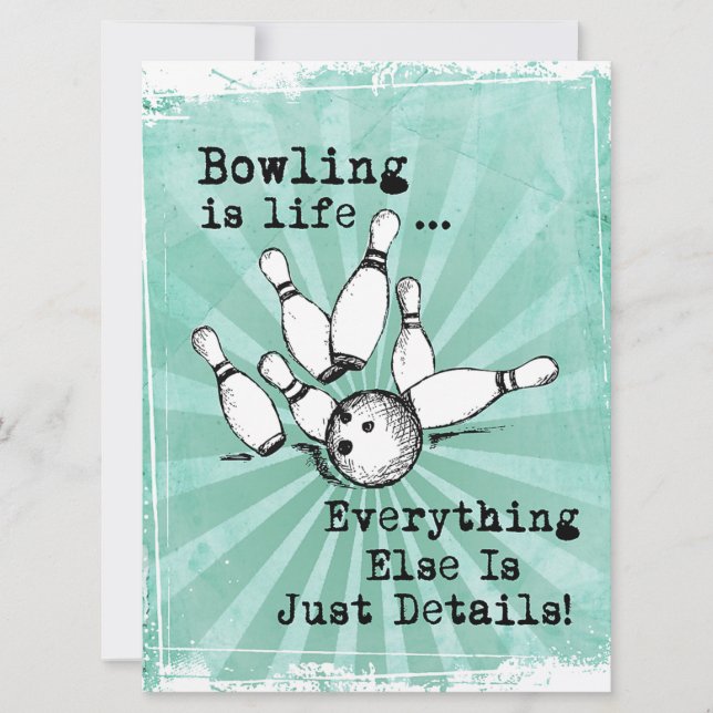 Bowling Lover Gift, Funny Bowling Player Gift (Front)
