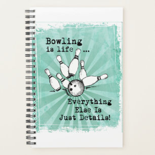 Bowling Lover Gift, Funny Bowling Player Gift Planner
