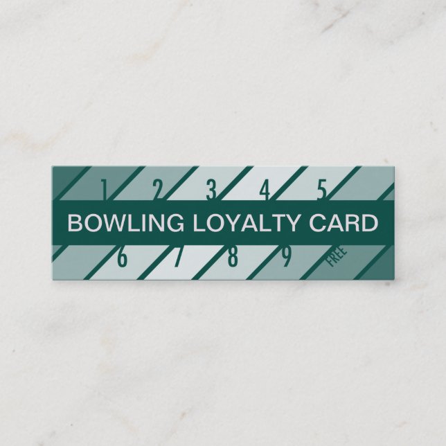 bowling loyalty card (retrograde) (Front)