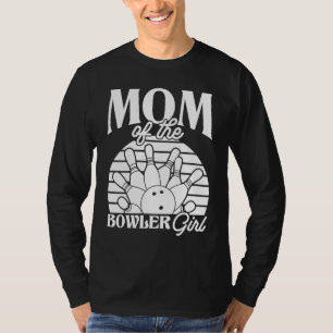 Bowling Mom Pin Bowler Strike Team Bowling Alley P T-Shirt