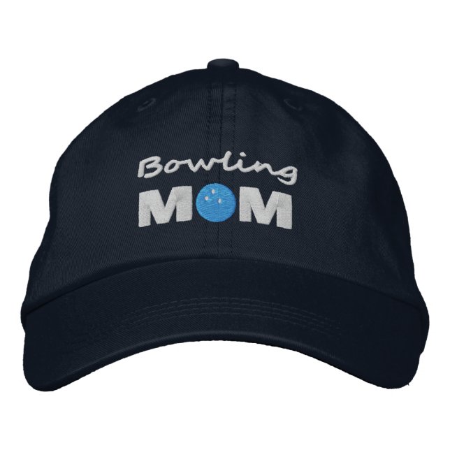 Bowling Mum Embroidered Hat (Front)