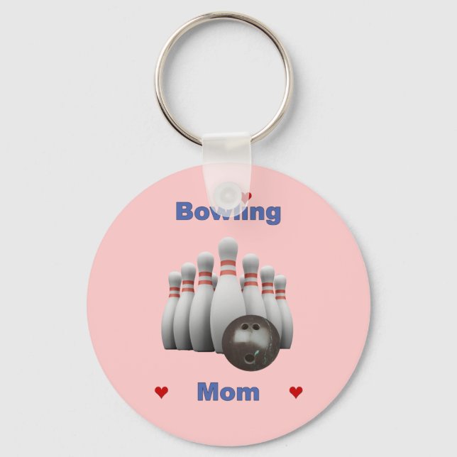 Bowling Mum Key Ring (Front)