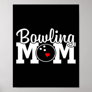 Bowling Mum Mother's Day Birthday Party For Women' Poster