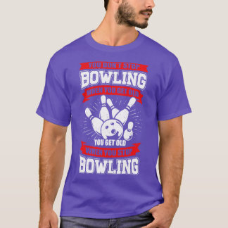 Bowling Old Man Grandpa Bowler Grandfather Gift T-Shirt