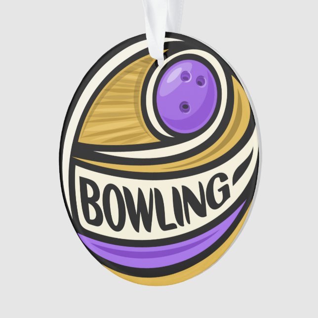 Bowling  Ornament (Front)