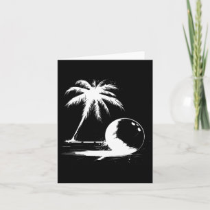 Bowling Palm Tree Card