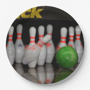 Bowling Paper Plate