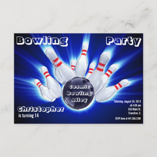 bowling party invitation