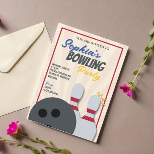 Bowling Party Invitation 2
