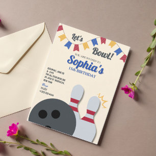 Bowling Party Invitation 3