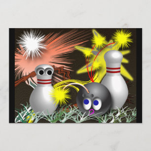 Bowling Party Invitations