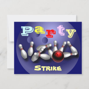 Bowling Party Invitations