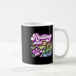 Bowling Party Rolling Into 8 Bowling Birthday  Coffee Mug