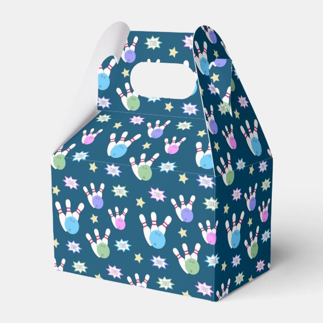 Bowling Pattern Favour Box (Front Side)