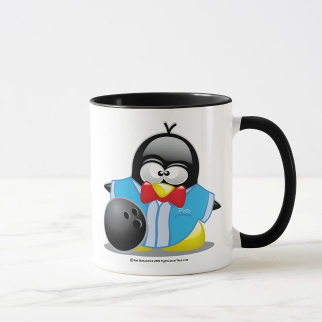 Bowling Penguin Mug (Right)